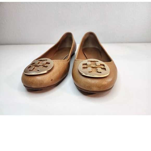 Tory Burch Flats with Golden Medallion Logo size 6 - Picture 3 of 11